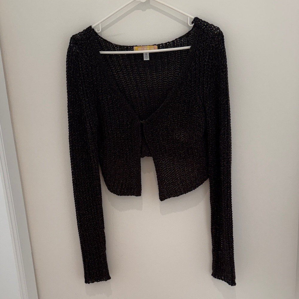 Urban Outfitters Black Knit Crop Top